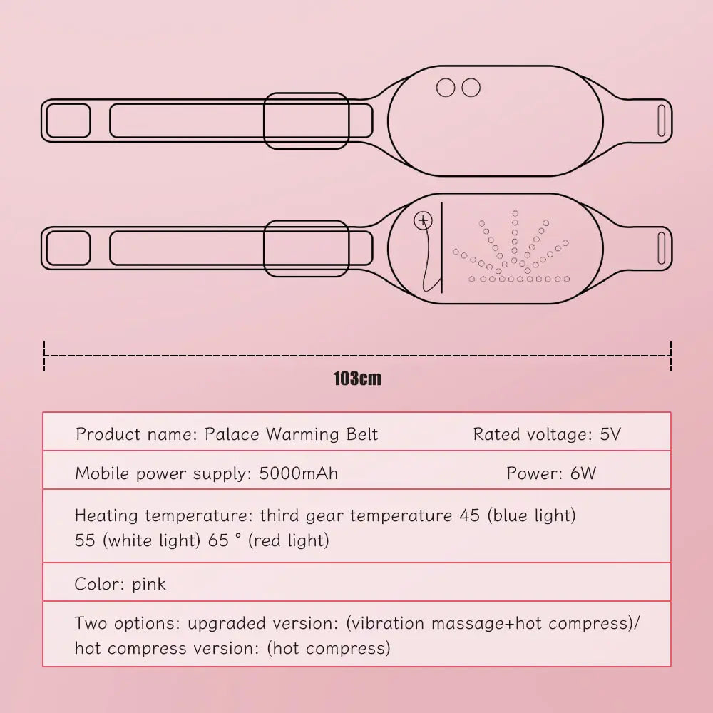 Electric Heated Hot Compress Belt Massager