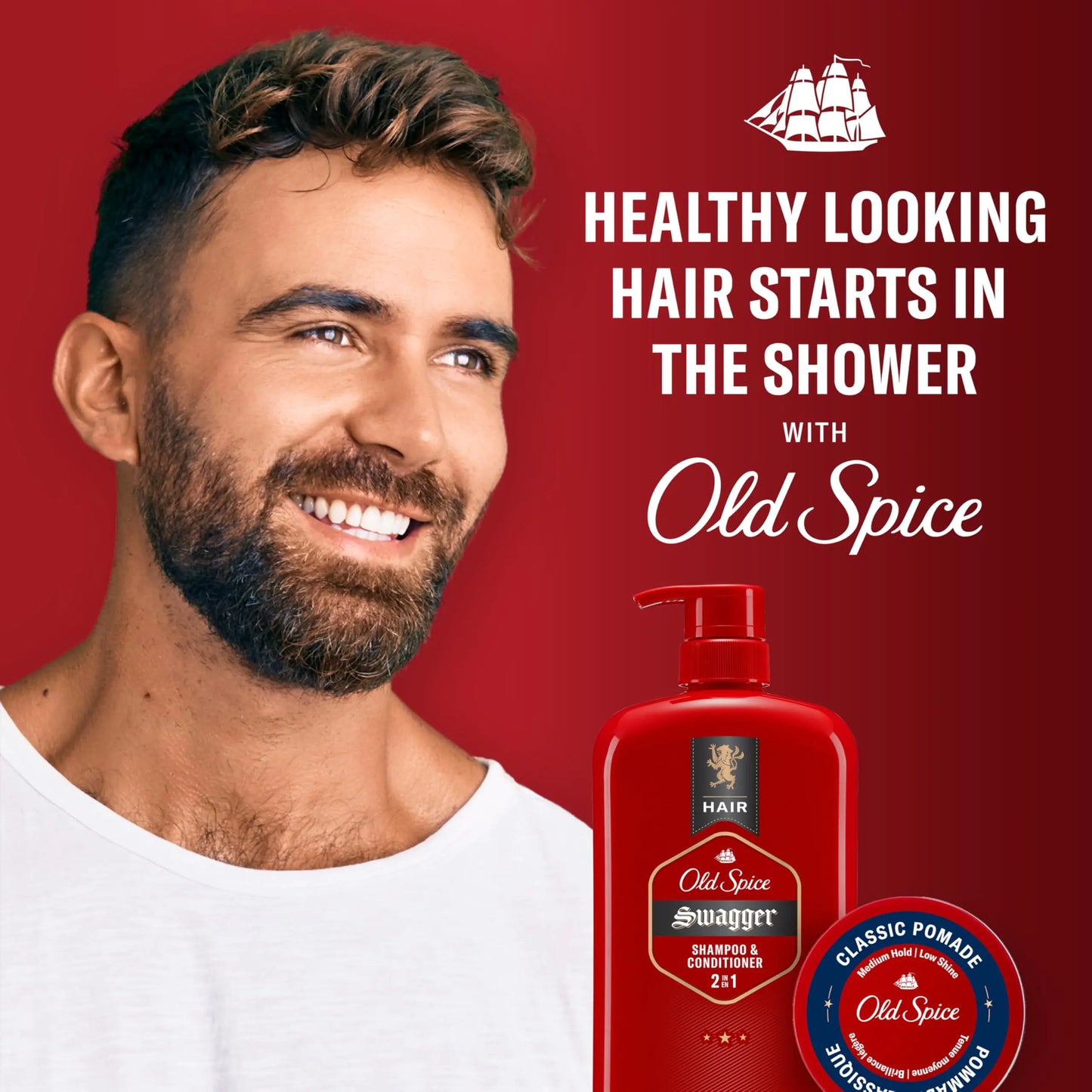 Old Spice Swagger 2-in-1 Shampoo and Conditioner Set for Men, Cedarwood Lime Scent, Get Up To 80% Fuller-Looking Hair, Barbershop Quality, 29.2 Fl Oz Each, 2 Pack Swagger 2-in-1 Twin Pack