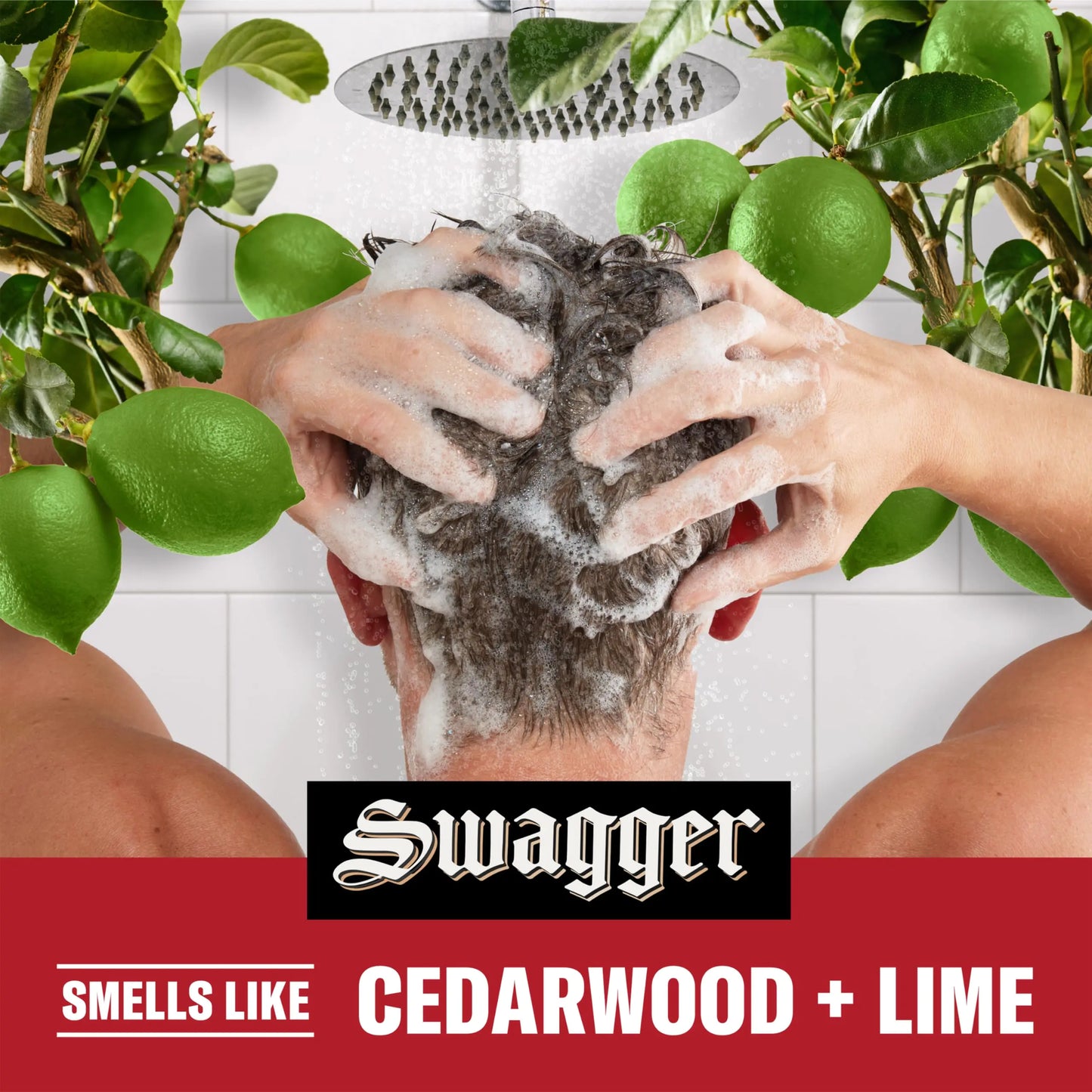 Old Spice Swagger 2-in-1 Shampoo and Conditioner Set for Men, Cedarwood Lime Scent, Get Up To 80% Fuller-Looking Hair, Barbershop Quality, 29.2 Fl Oz Each, 2 Pack Swagger 2-in-1 Twin Pack